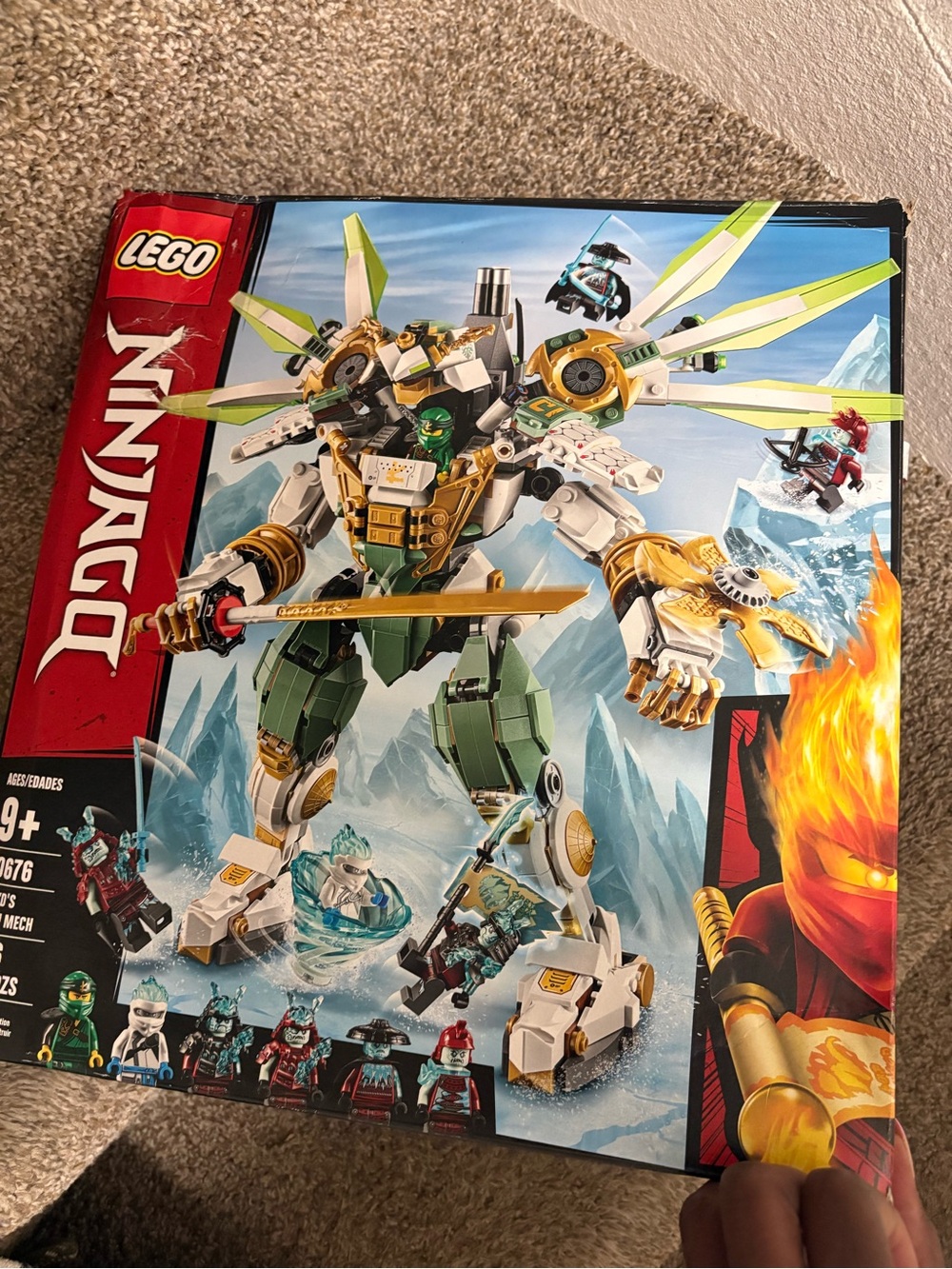 LEGO NINJAGO Green and White Titan Mech Building Set